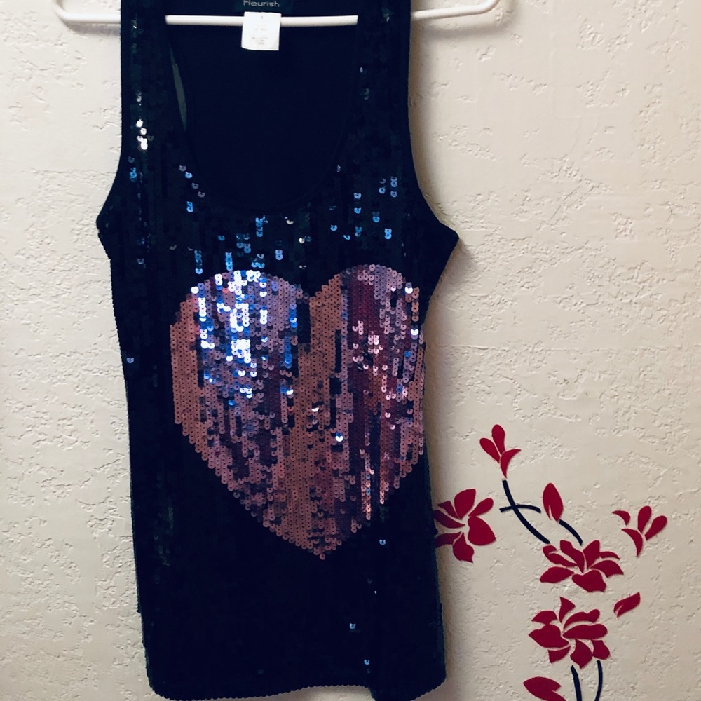 FLEURISH - Sequins Top Size M